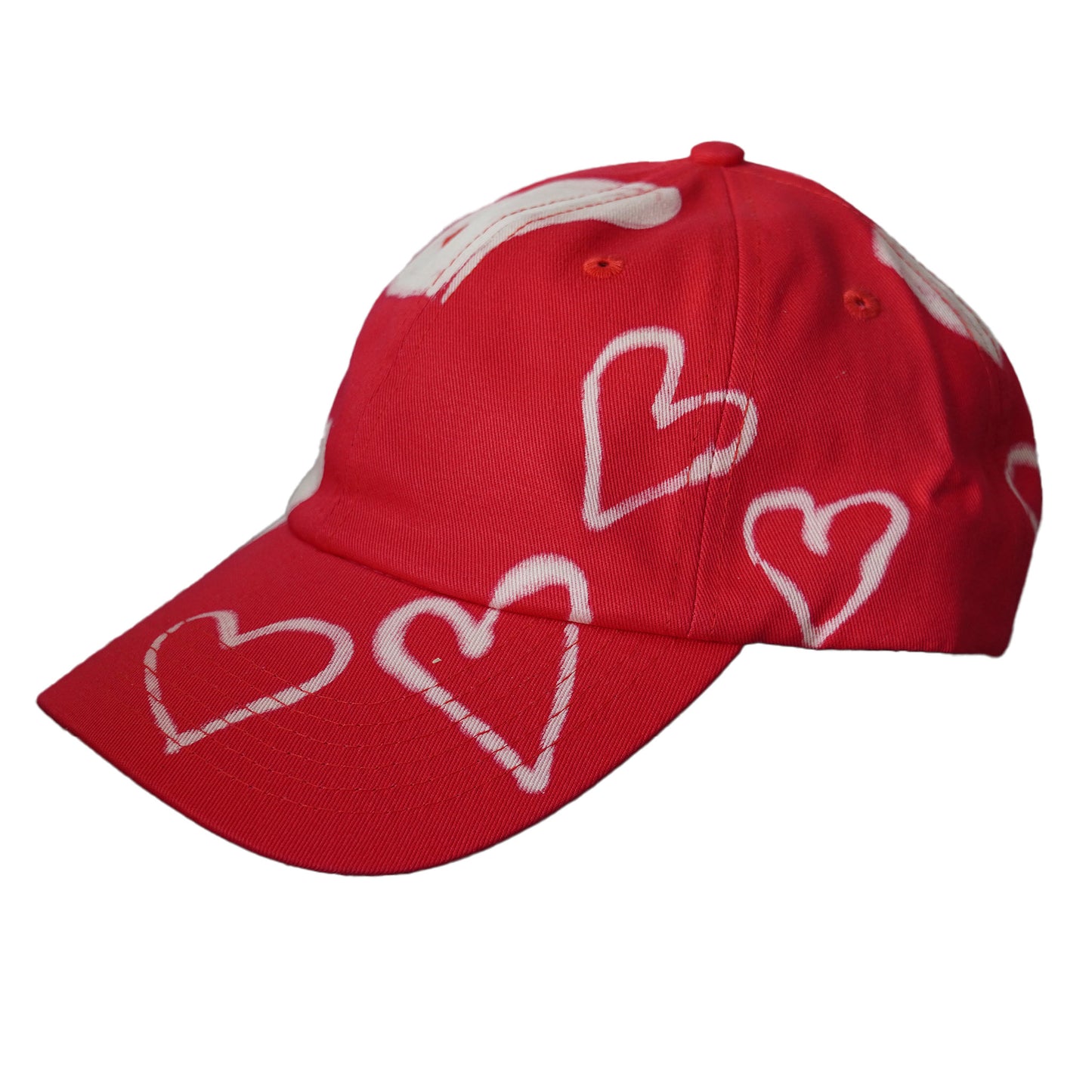 Red LUV Hearts hat