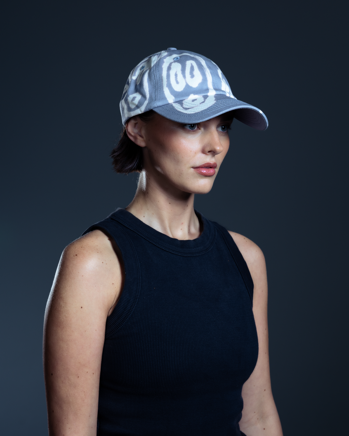 Bleach Faces Hat (Gray)