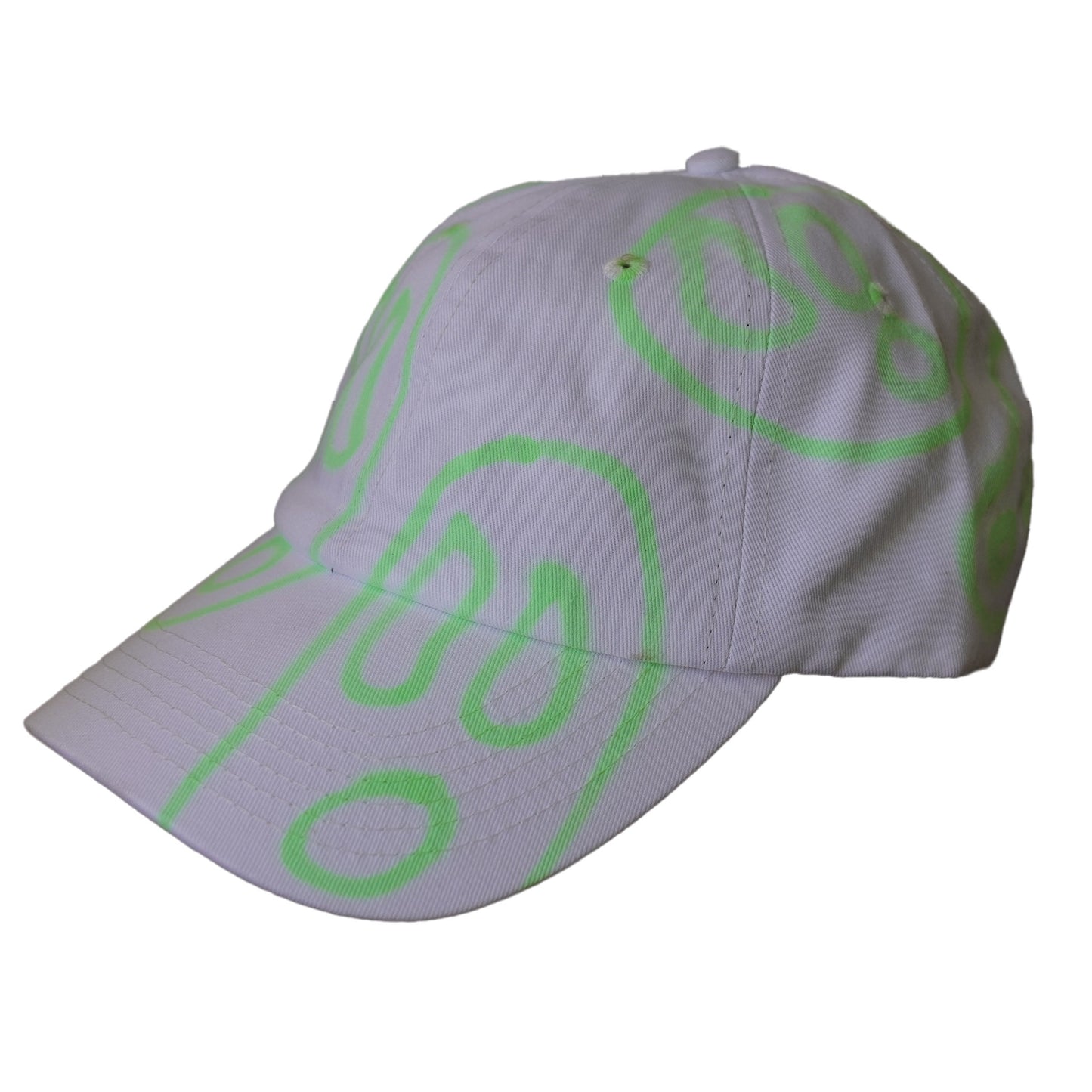 Neon Faces White Hat