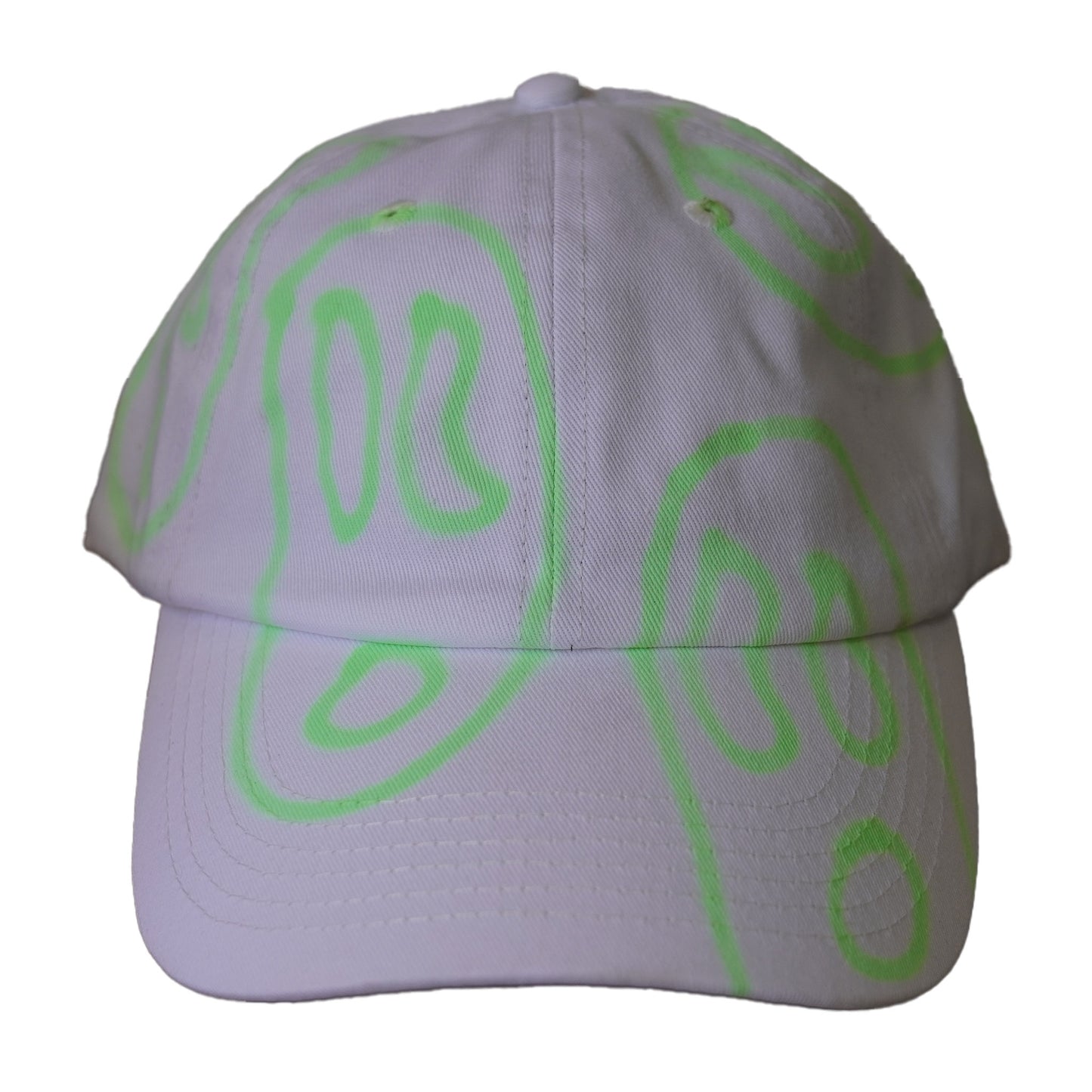 Neon Faces White Hat