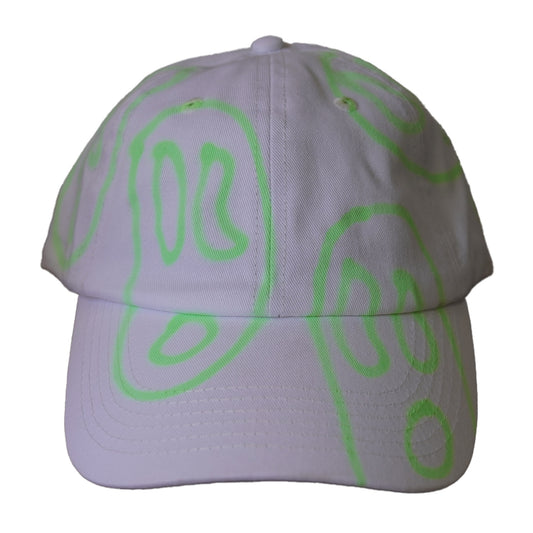 Neon Faces White Hat