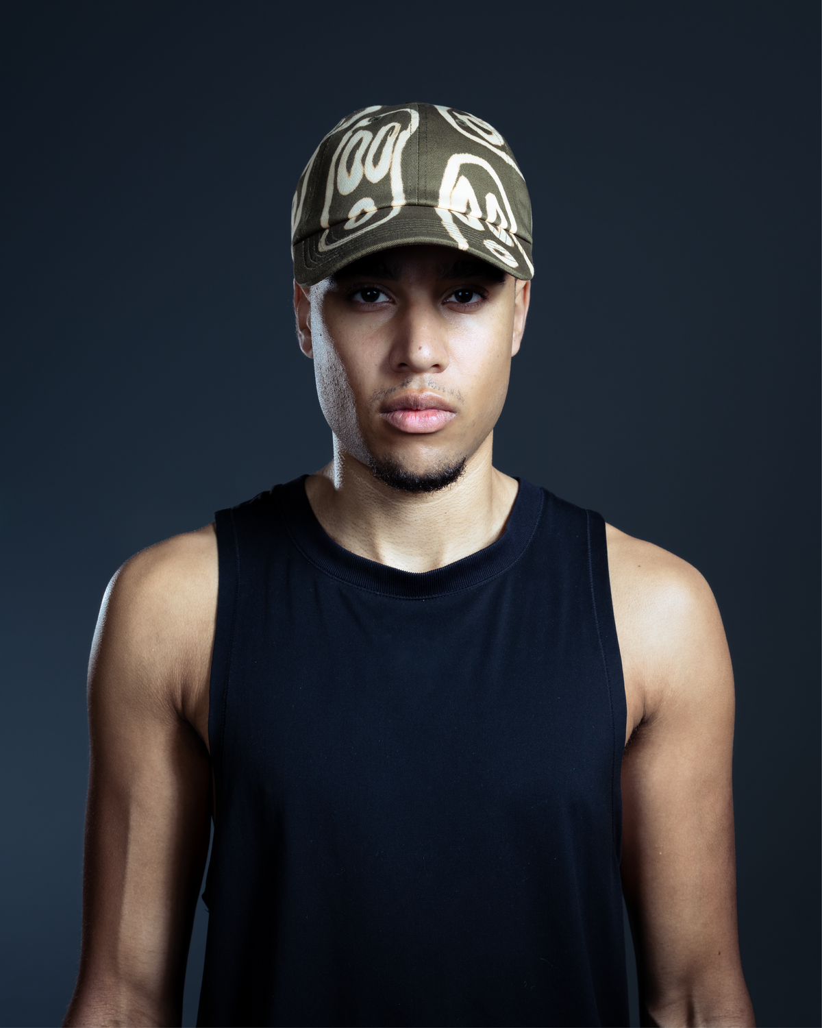 Bleach Faces Hat (Olive)