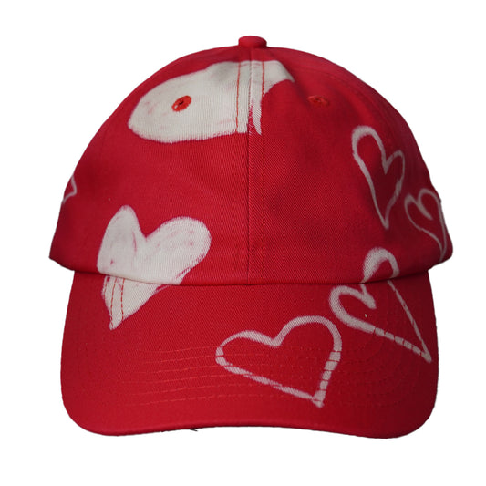 Red LUV Hearts hat