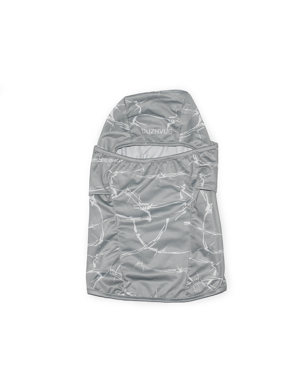 GRAY BARBED SKI MASK